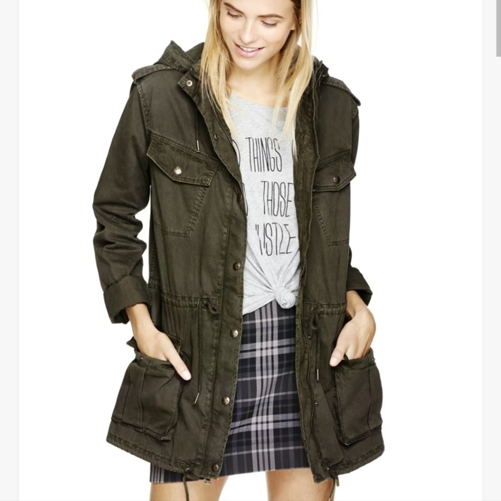 Aritzia Talula Green Trooper Jacket